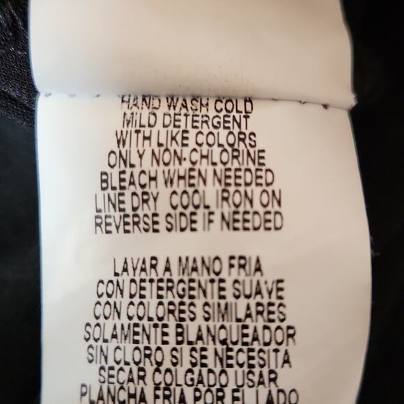 Chic USA-Made Tiana B. Black Dress: Zipper Shoulder, 3/4 Sleeves, Size Large - Picture 9 of 9